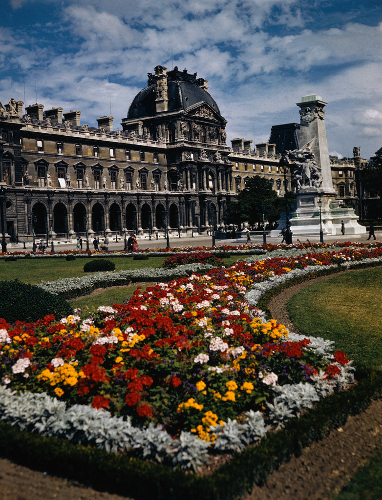 Detail of Exterior View of Louvre by Anonymous
