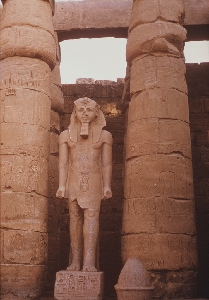Detail of Egyptian Temple in Luxor by Anonymous