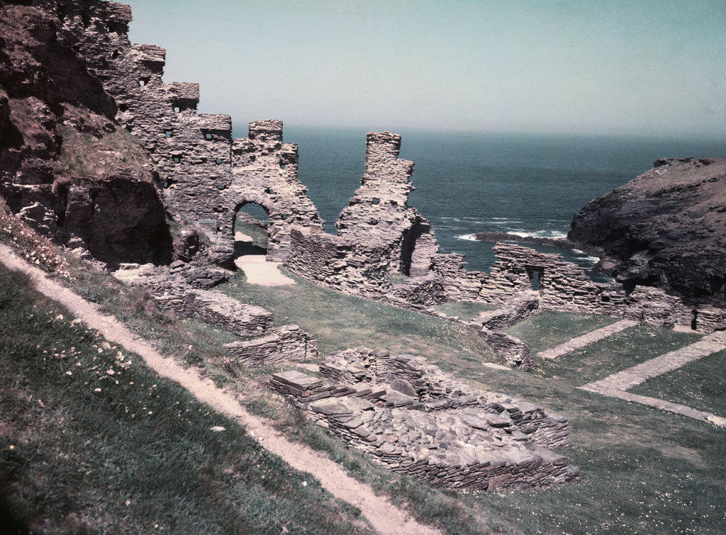 Detail of Ruins of Tintagel Castle by Anonymous