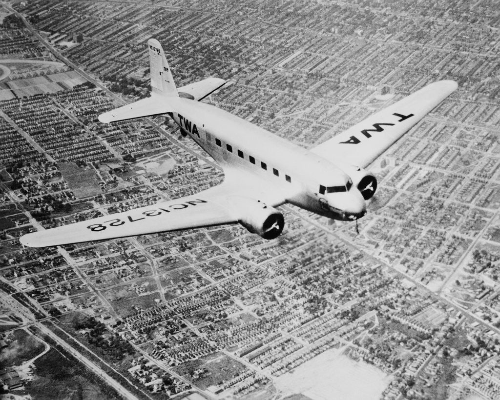 Detail of Passenger Plane in Flight by Anonymous