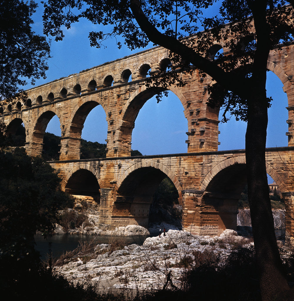 Detail of View of the Pont du Gard by Anonymous