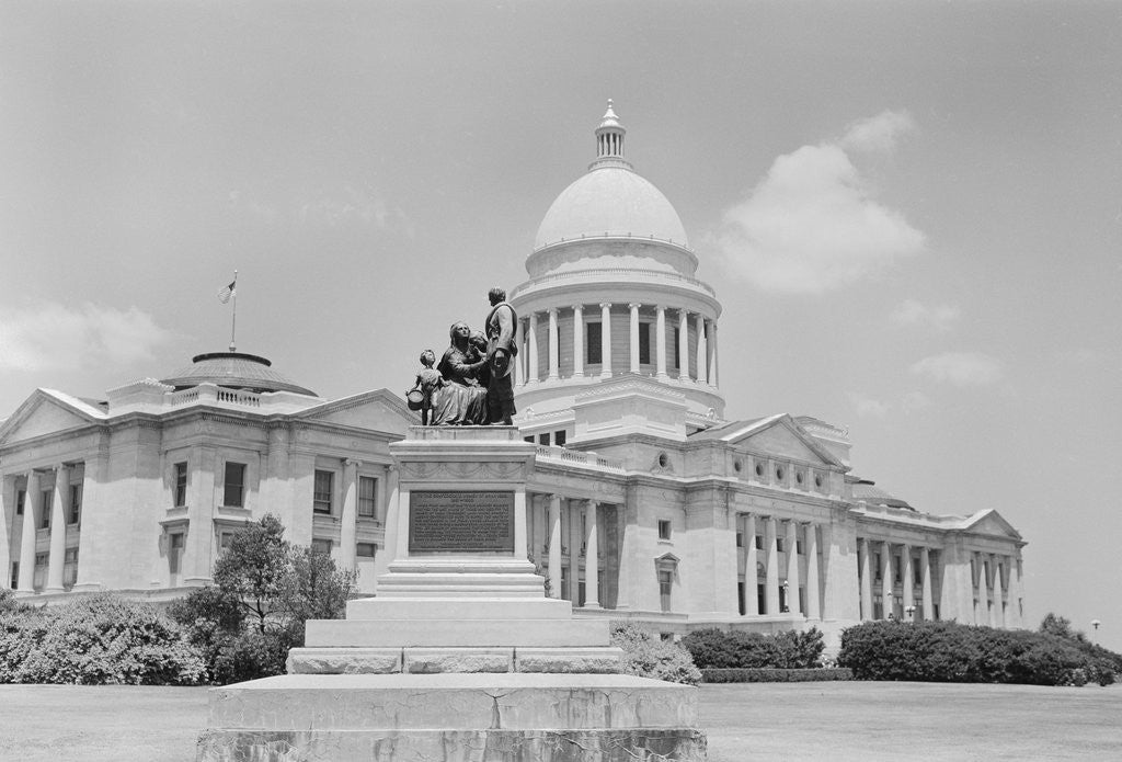 Detail of Arkansas State Capitol and To the Confederate Women of Arkansas by Anonymous