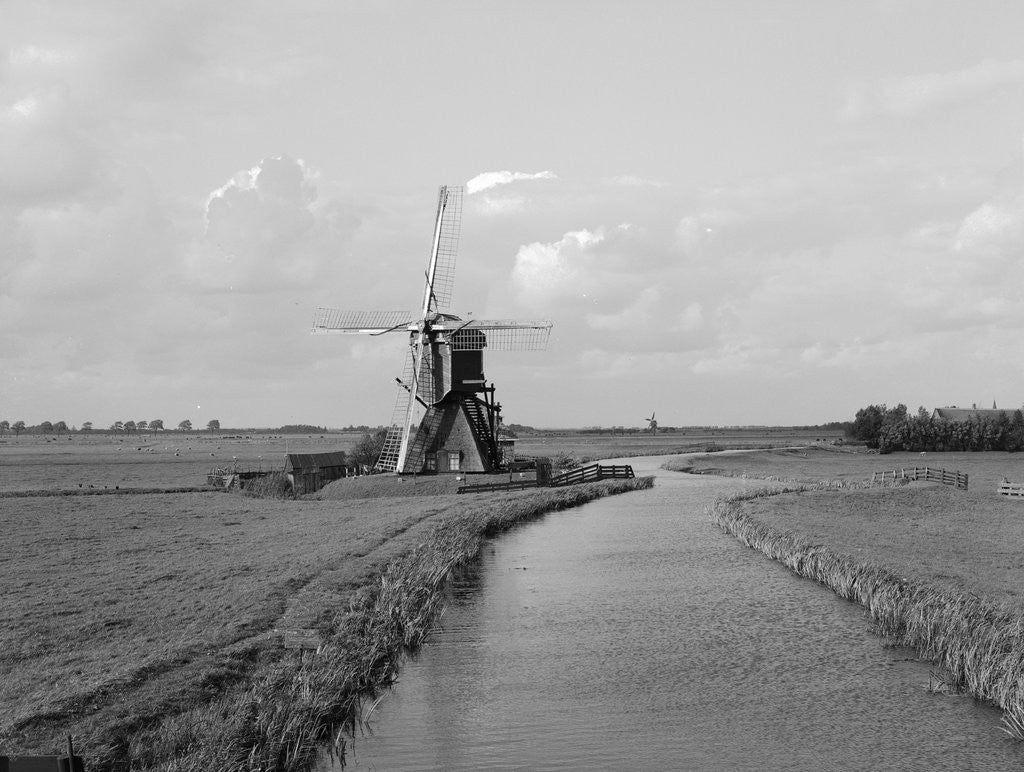 Detail of Windmill and Canal by Anonymous