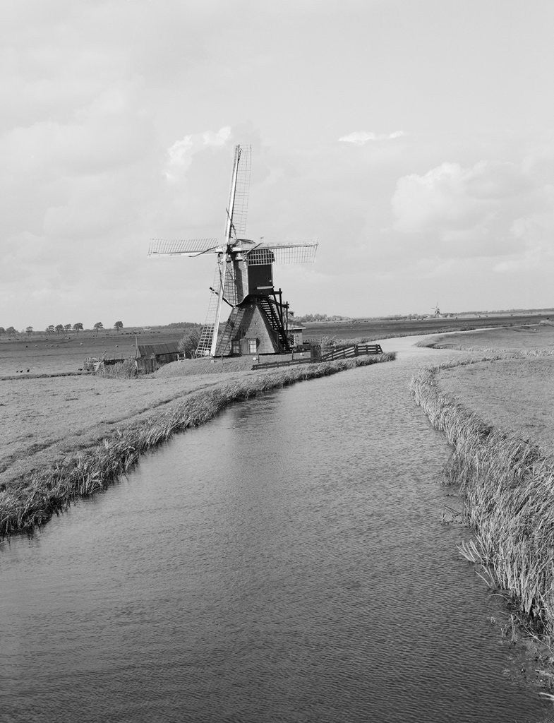 Detail of Windmill and Canal by Anonymous