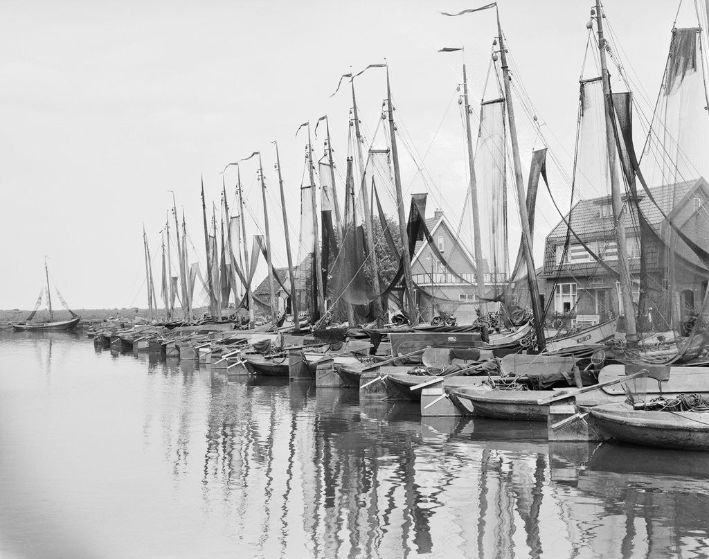 Detail of Fishing Boats at Inner Harbor by Anonymous