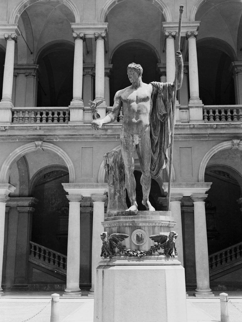 Detail of Roman Statue on Display by Anonymous