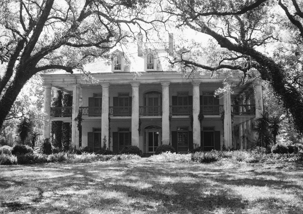 Detail of Exterior of Large Plantation Home by Anonymous