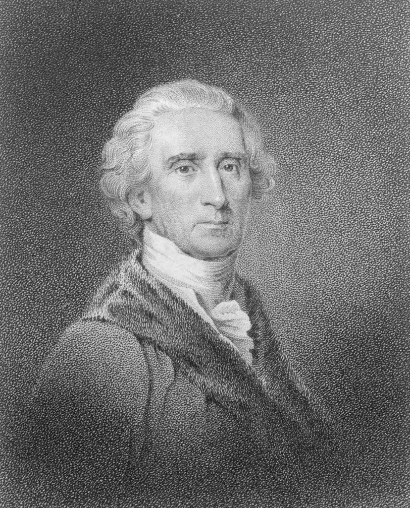 Detail of Portrait of Early American Leader Charles Carroll by Anonymous