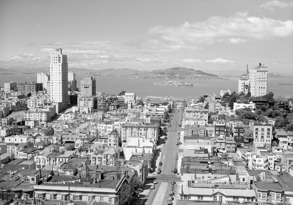 Detail of Aerial View of Nob Hill by Corbis