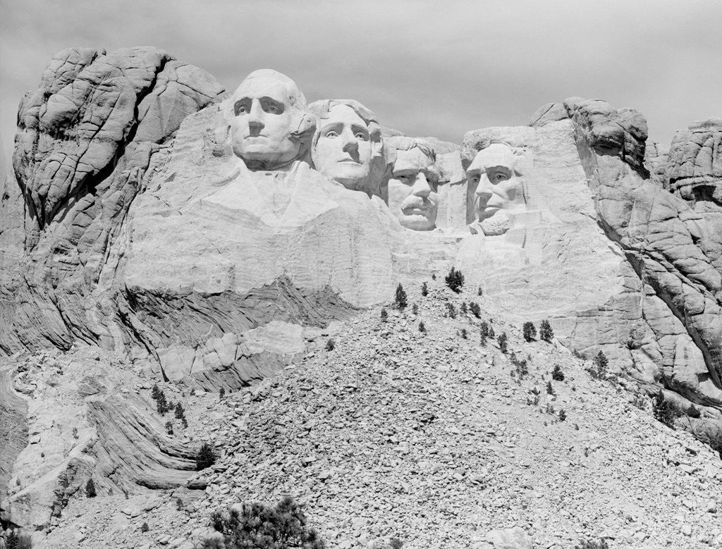 Detail of View of Mount Rushmore by Anonymous