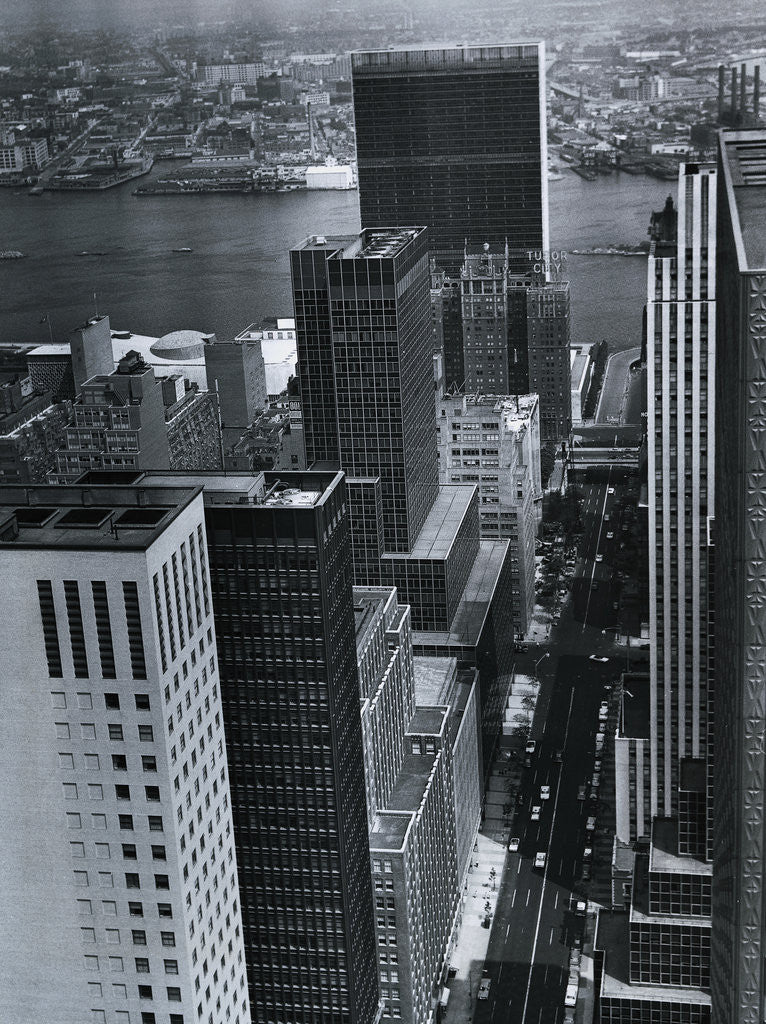 Detail of Aerial View of East New York by Anonymous