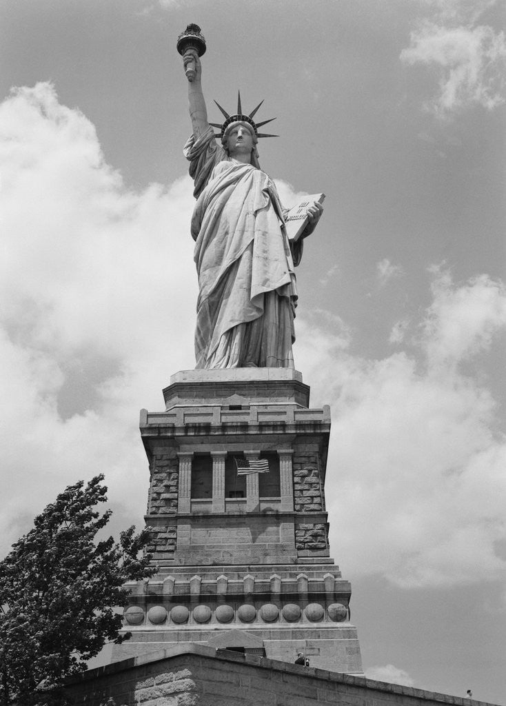 Detail of Upper View of Statue of Liberty by Corbis