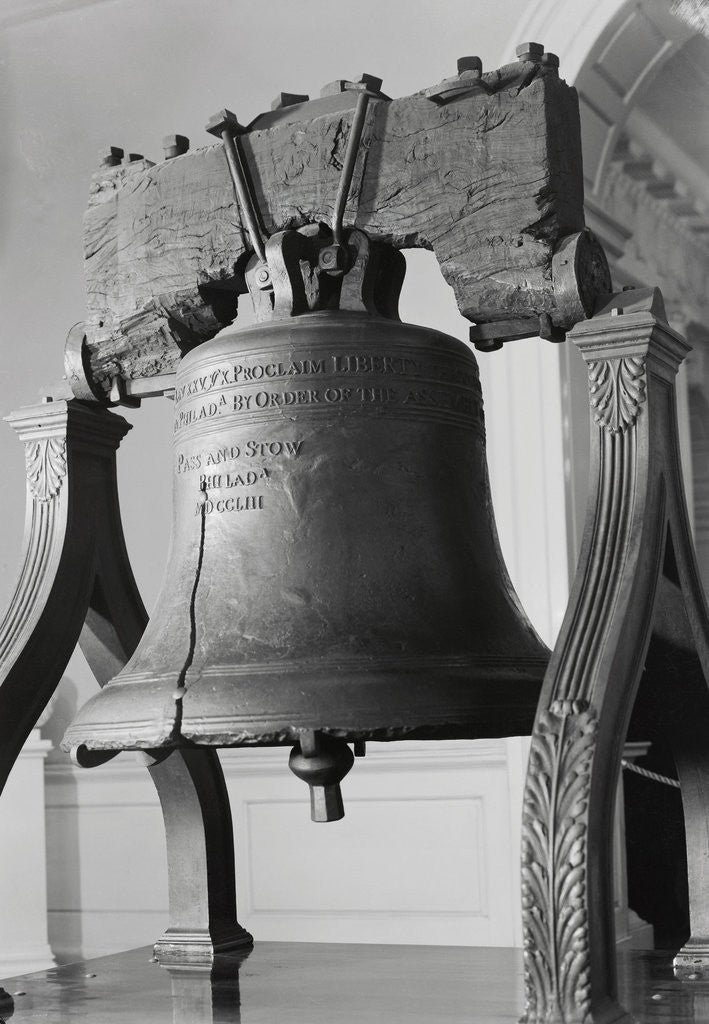 Detail of Liberty Bell in Independence Hall by Anonymous