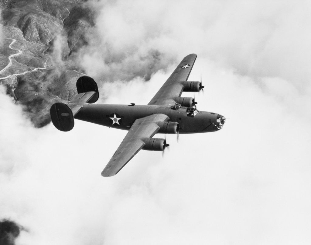 Detail of B-24 Liberator Flying by Corbis