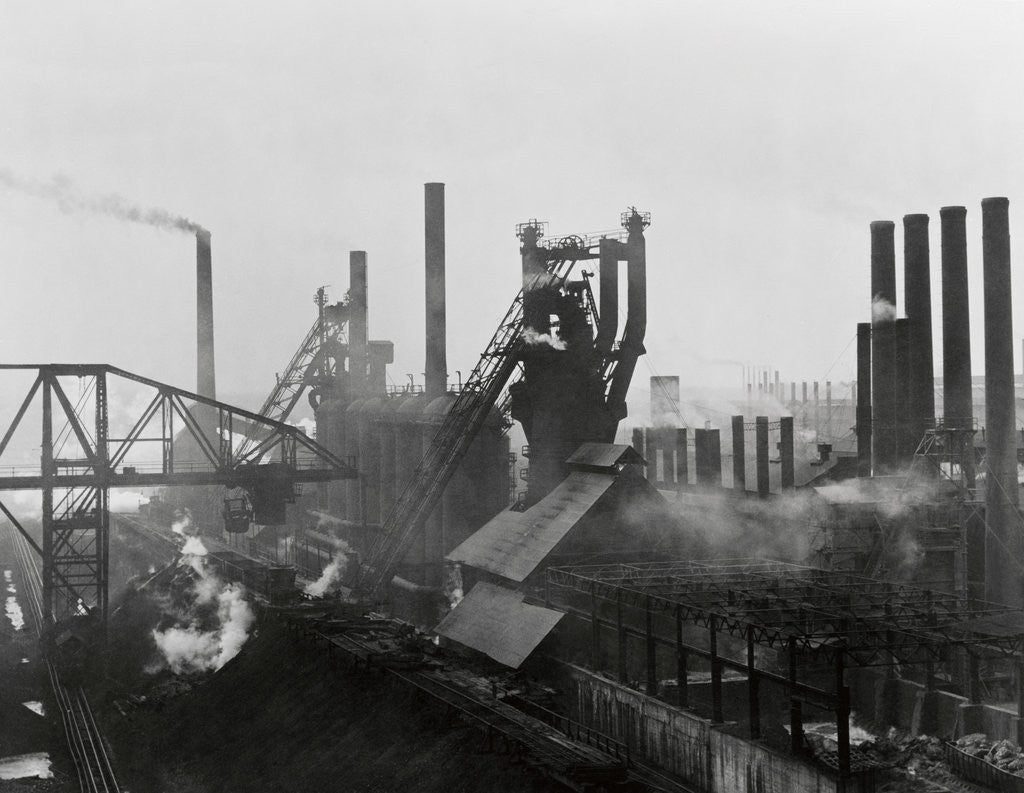 Detail of Steel Manufacturing Plant in Cleveland by Corbis