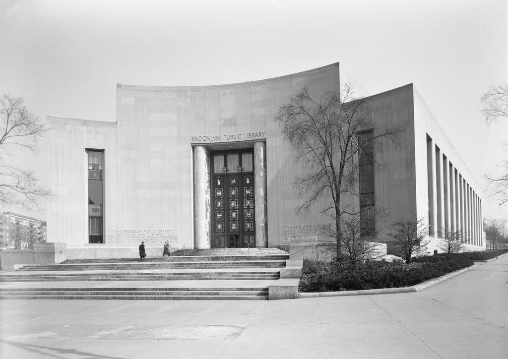 Detail of Brooklyn Public Library by Anonymous
