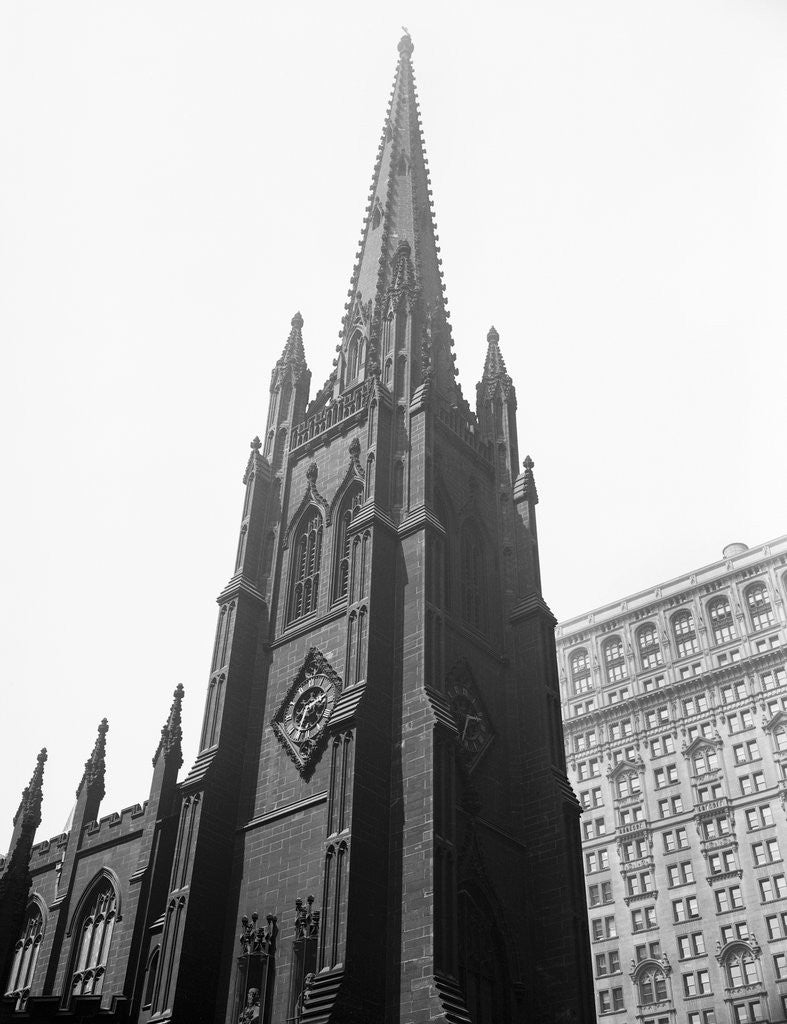 Detail of View of Trinity Church by Anonymous
