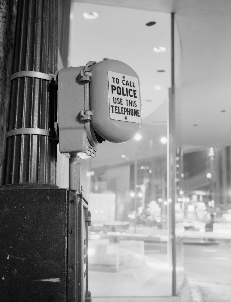 Detail of Police Call Box by Anonymous
