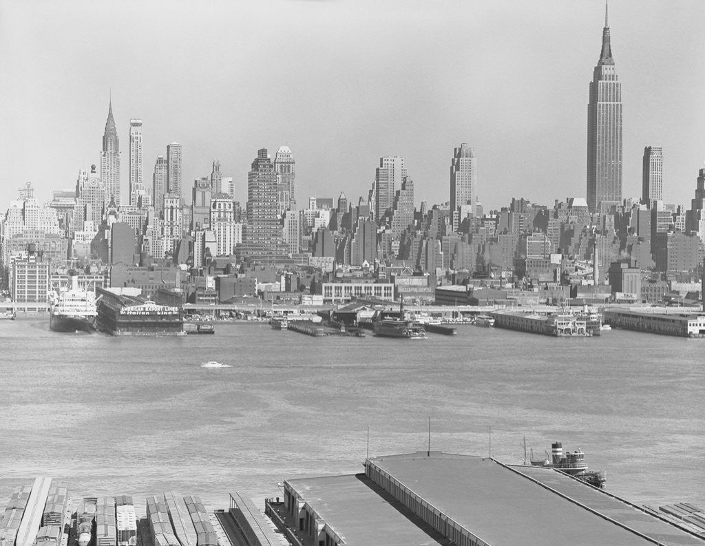 Detail of Manhattan Site from New Jersey by Anonymous