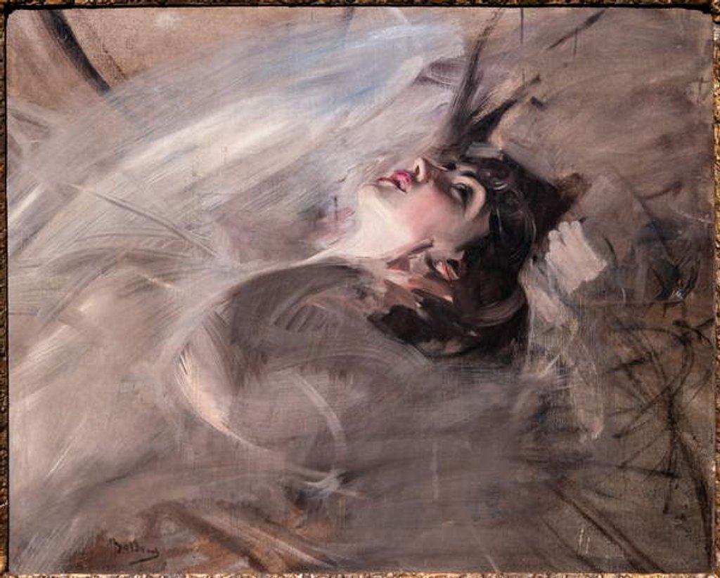 Detail of Half Length of Young Woman lying down, 1901 by Giovanni Boldini