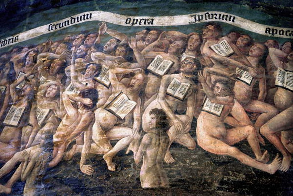 Detail of Fresco of the Last Judgement, the descent to the underworld, detail by Anonymous