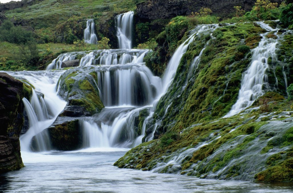 Detail of Waterfalls at Gjainfossar by Anonymous