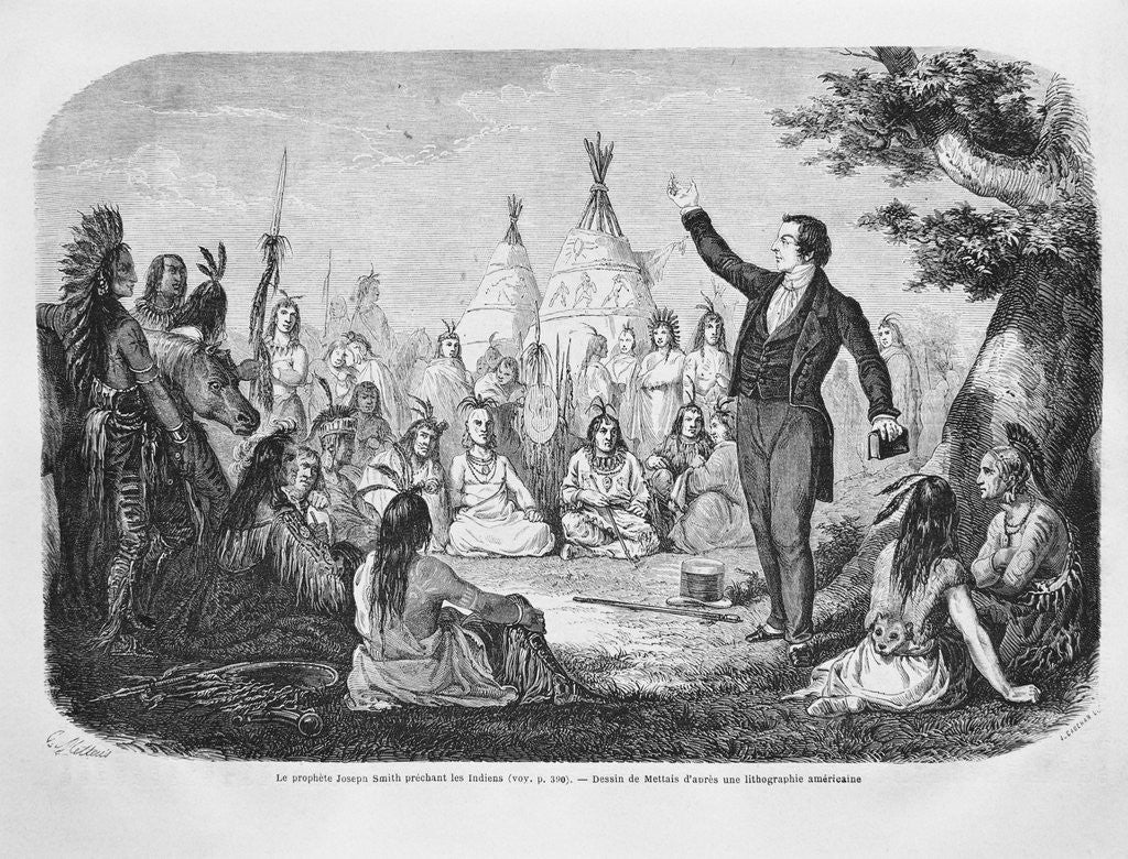 Detail of Joseph Smith, Mormon Founder by Anonymous