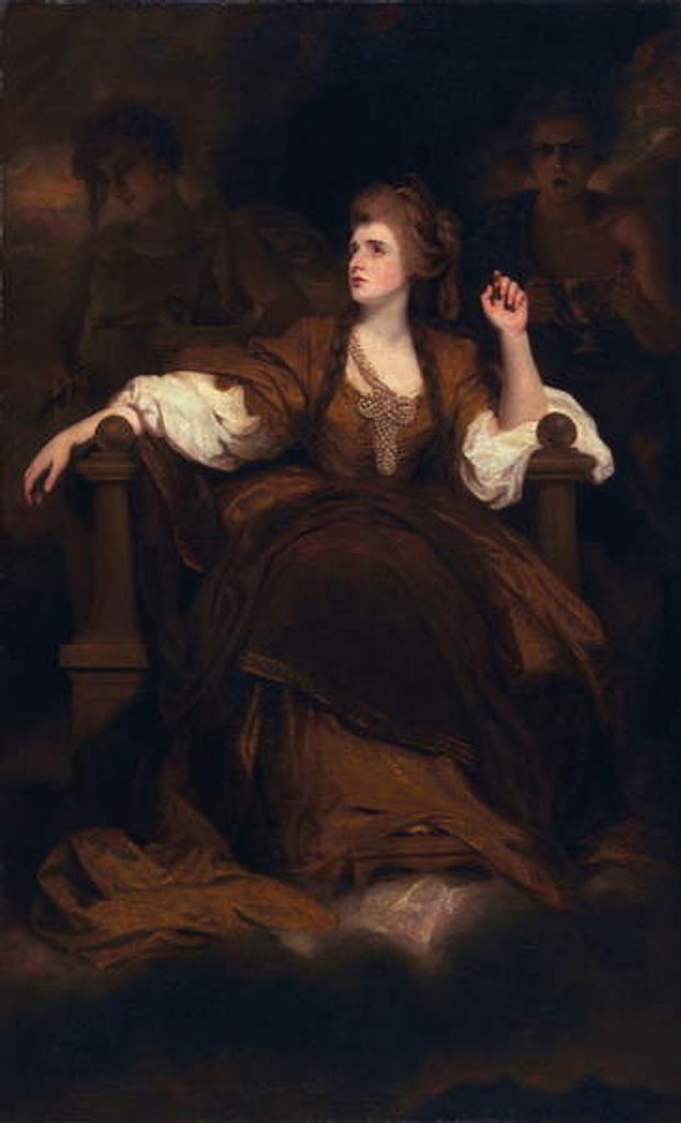 Detail of Sarah Siddons as the Tragic Muse, 1783-84 by Joshua Reynolds