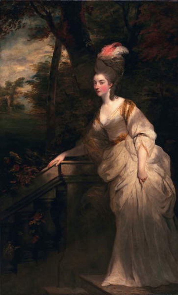 Detail of Georgiana Cavendish, Duchess of Devonshire, c.1775-76 by Joshua Reynolds