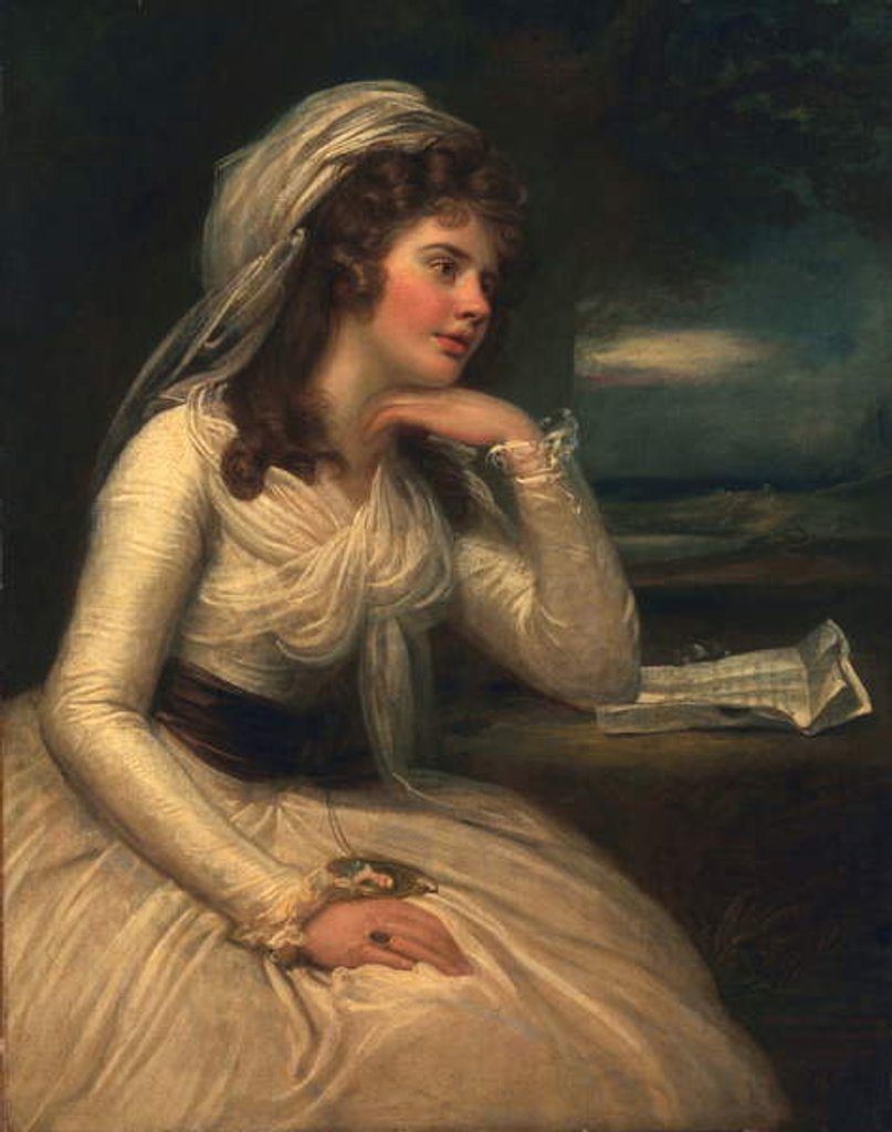 Detail of Margaret Cocks, later Margaret Smith, 1787 by Richard Cosway