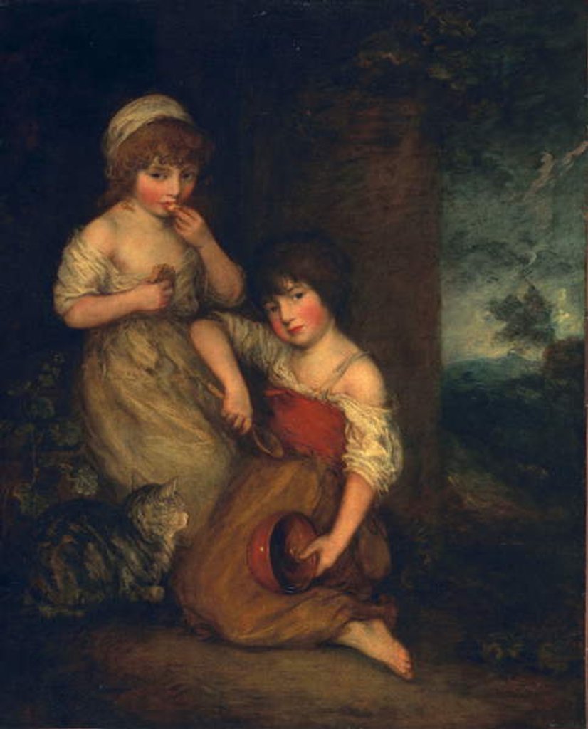 Detail of Young Hobbinol and Ganderetta, c.1788 by Thomas Gainsborough
