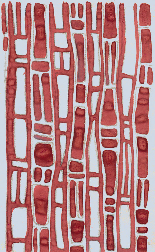 Detail of Organic abstraction 8 by Heinrich Martin