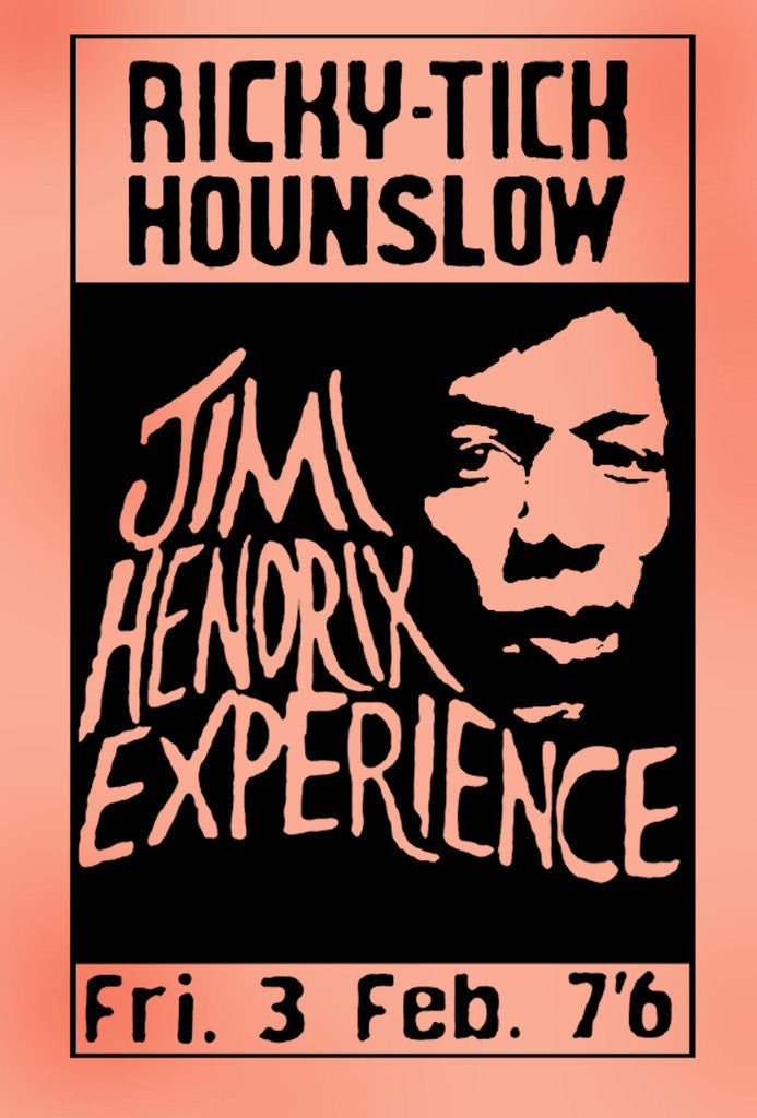 Detail of Jimi Hendrix Experience Poster (1) by Rokpool
