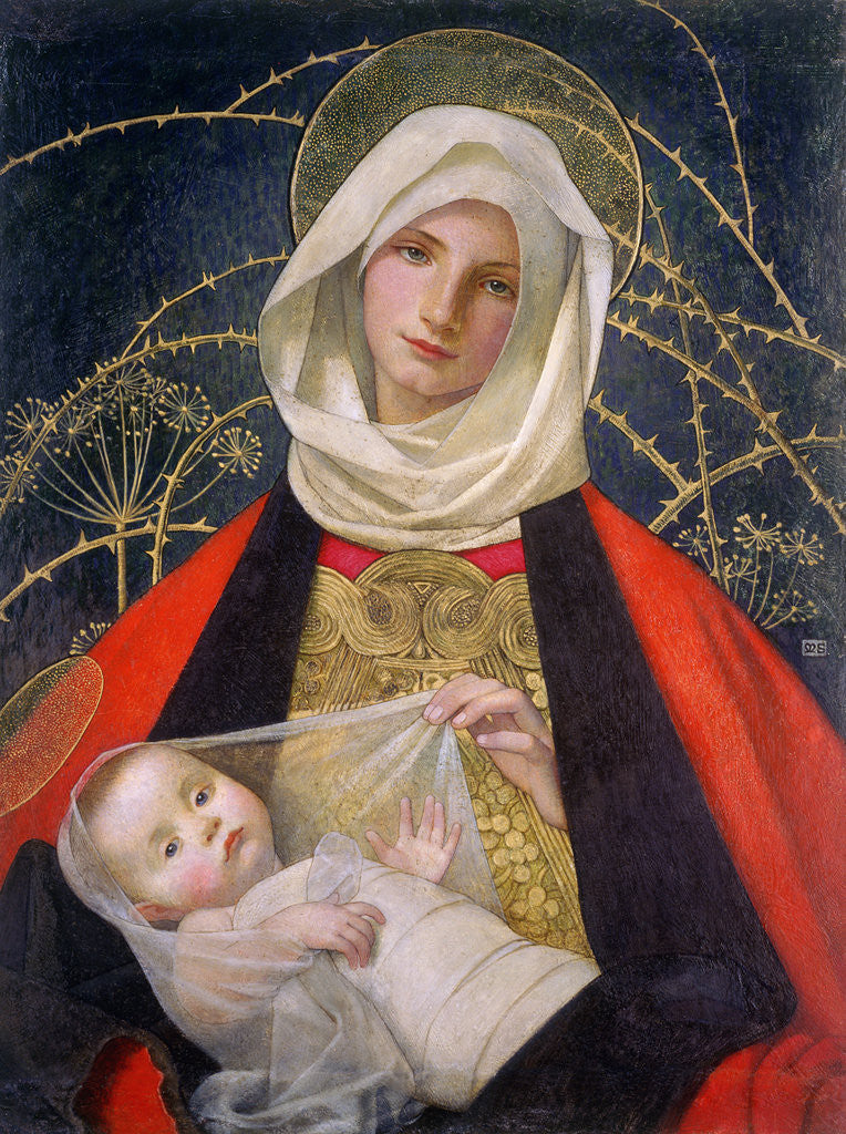 Detail of Madonna and Child by Marianne Stokes