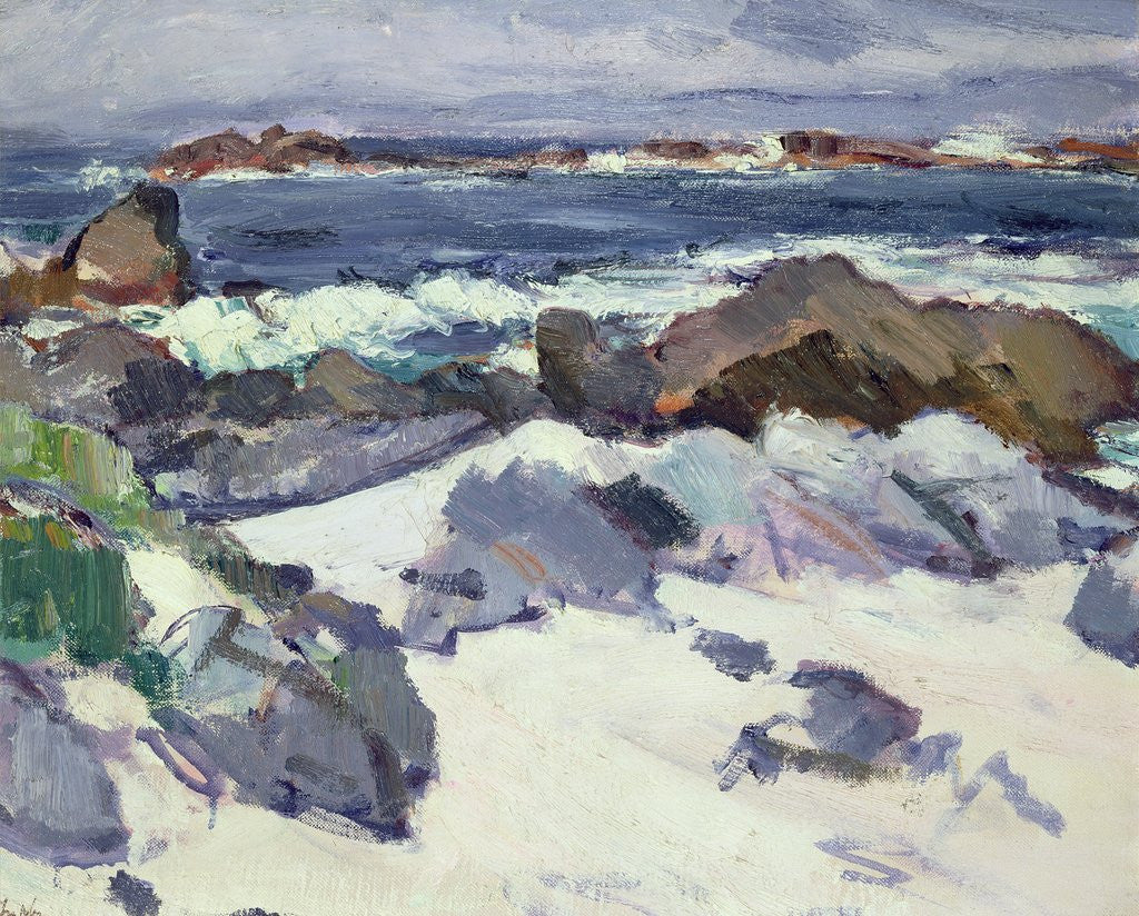 Detail of A Rocky Shore, Iona by Samuel John Peploe