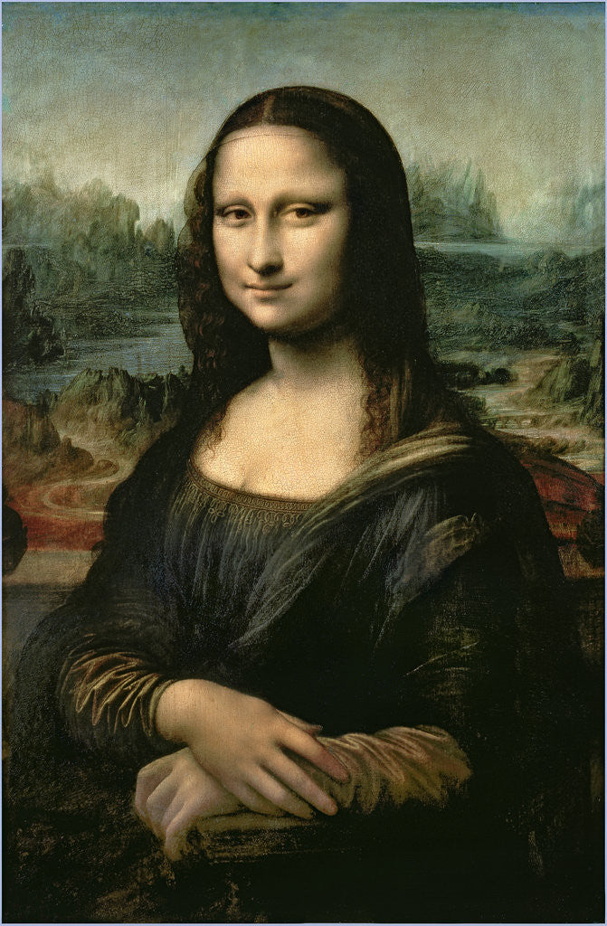 Detail of Mona Lisa by Leonardo da Vinci