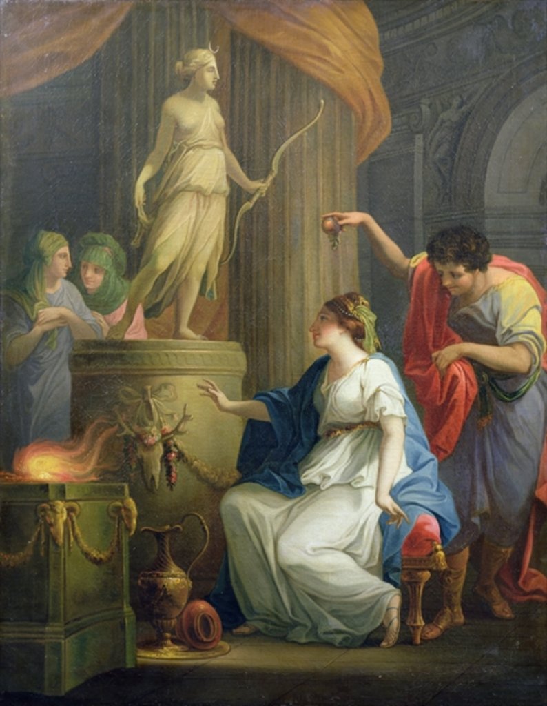 Accontius and Cydippe before the altar of Diana by Angelica Kauffman