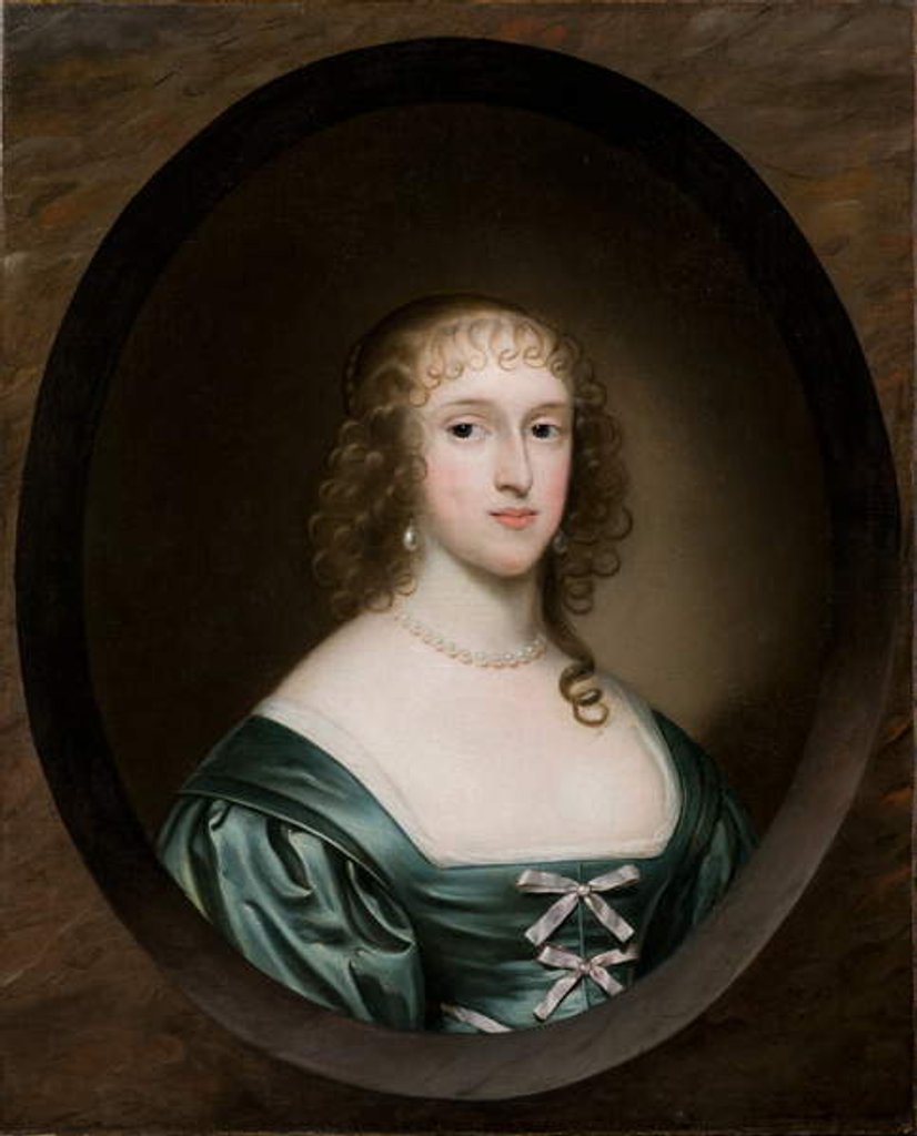Detail of Portrait of Lady Bowyer, 1636 by Cornelius I Johnson