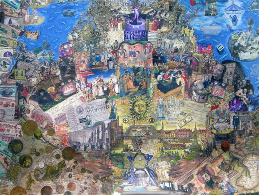 Detail of Death of Credit, 2010 by Deirdre Kelly