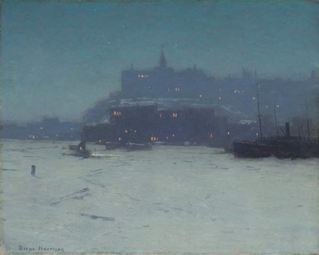 Detail of Quebec from the Harbor, c.1910 by Birge Harrison