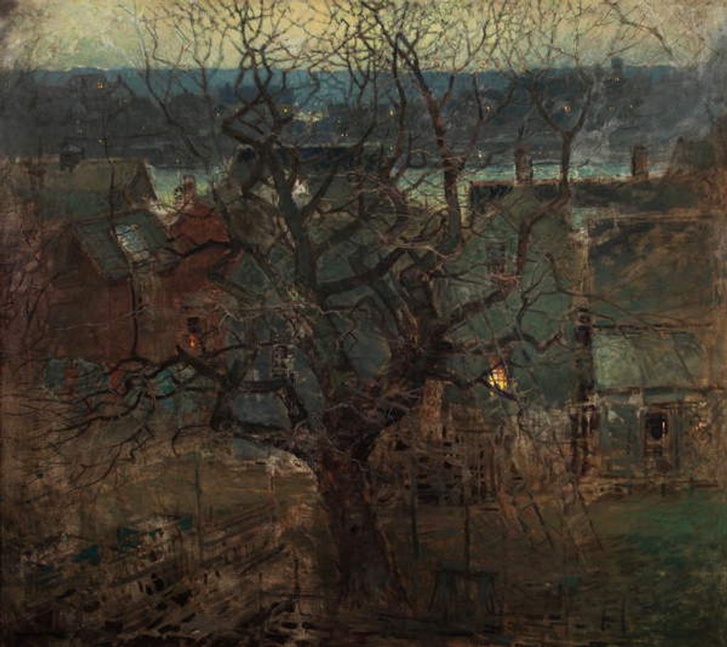 Detail of The Charles River, Boston, c.1910 by Paul Cornoyer