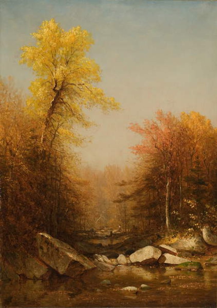 Detail of October in the Catskills, 1879 by Sanford Robinson Gifford