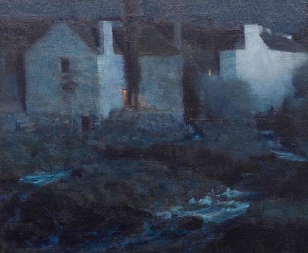 Detail of Moonlight, Mills at Pont Aven, c.1900 by Gaines Ruger Donoho