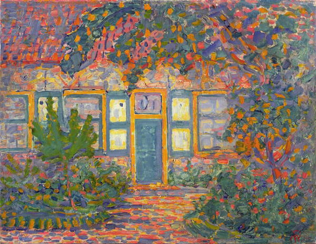 Detail of Little House in Sunlight, c.1910 by Piet Mondrian