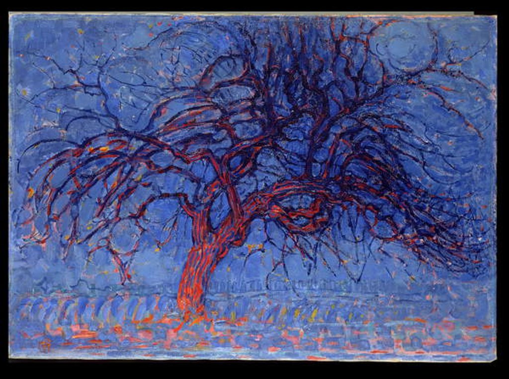 Detail of Avond: The Red Tree, 1908-10 by Piet Mondrian