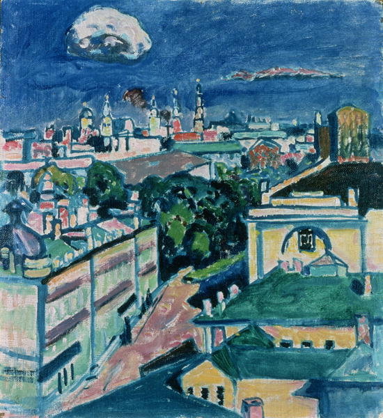 Detail of View of Moscow by Wassily Kandinsky