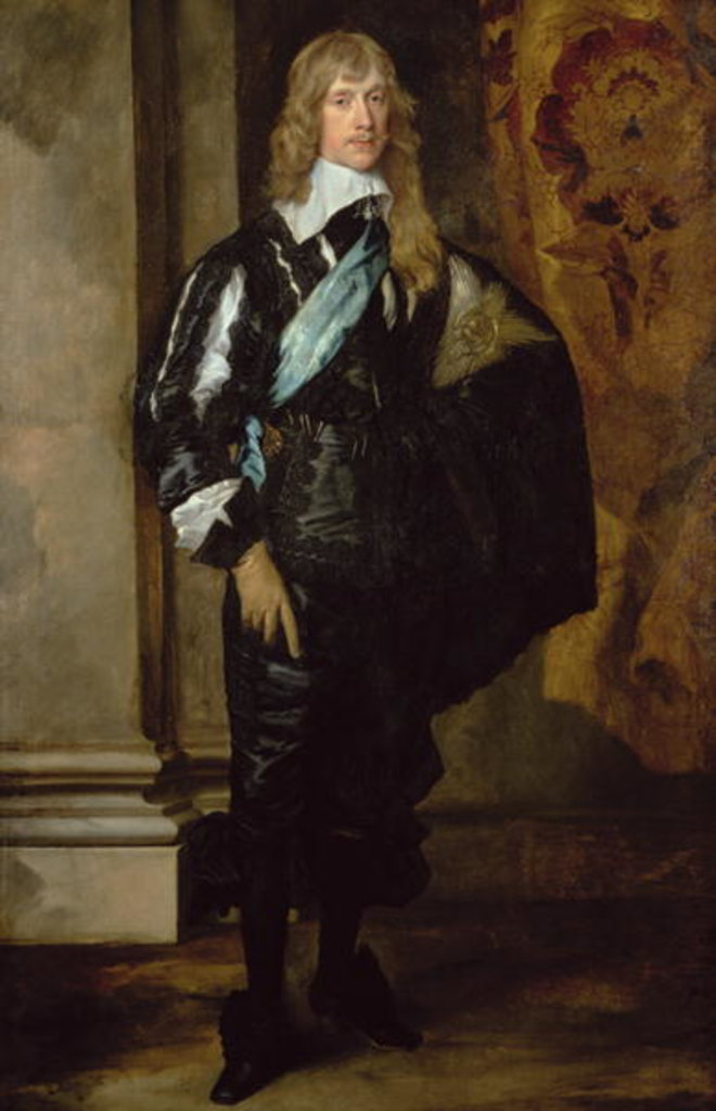 Detail of James Stuart 1st Duke of Richmond by Anthony van Dyck