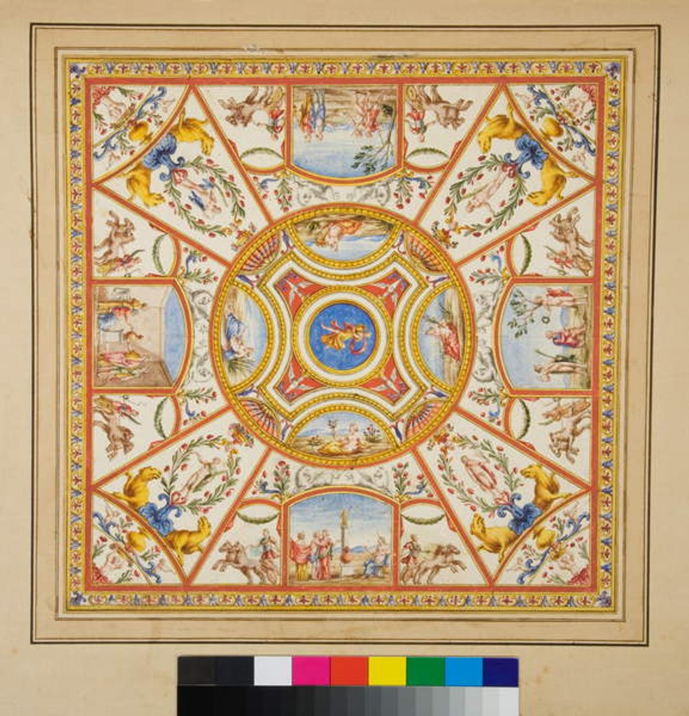 Detail of Volta del Palazzo di Augusto by Pietro Santi Bartoli