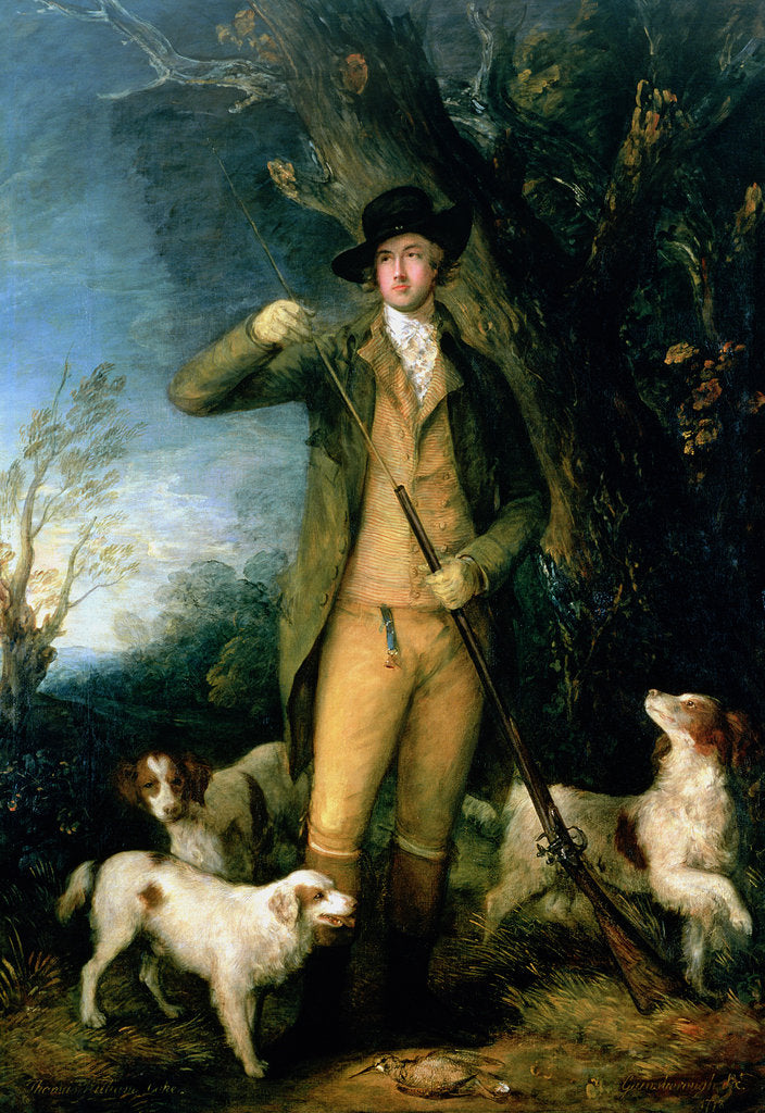 Detail of Thomas William Coke 1st Earl of Leicester by Thomas Gainsborough