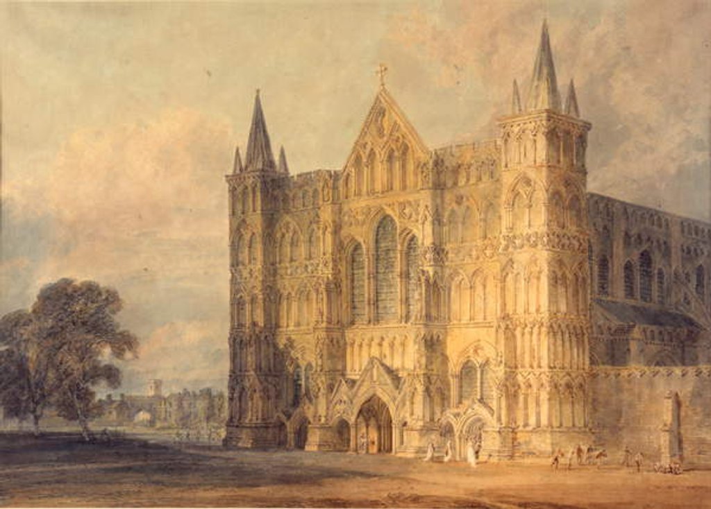 Detail of West Front of Salisbury Cathedral, 1799 by Joseph Mallord William Turner